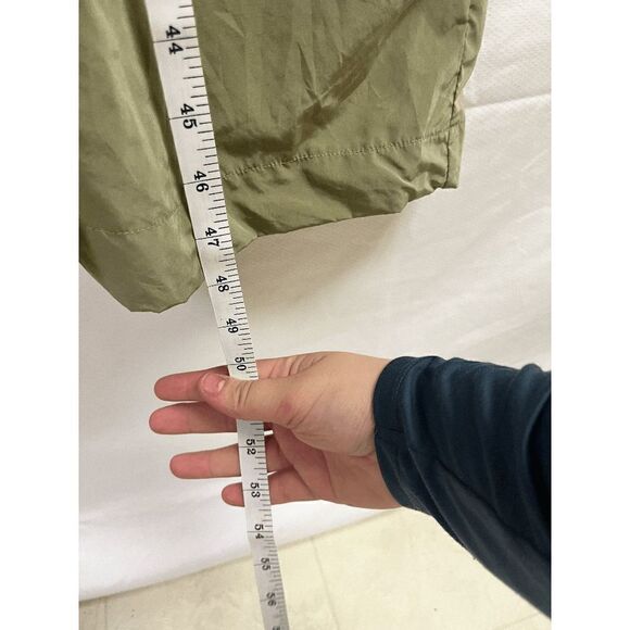 Womens Short puff Sleeve Cropped Pants Jumpsuit Olive Brown Size Small - Picture 2 of 11